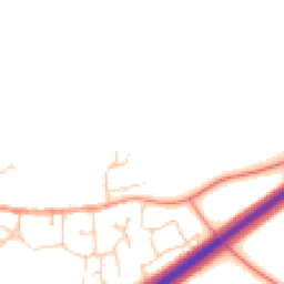 Daytime road noise heatmap for MK18 4RA