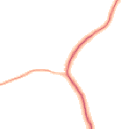 Daytime road noise heatmap for MK18 5AP