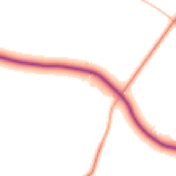 Daytime road noise heatmap for MK18 5DP