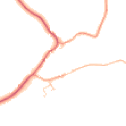 Daytime road noise heatmap for MK18 5HB