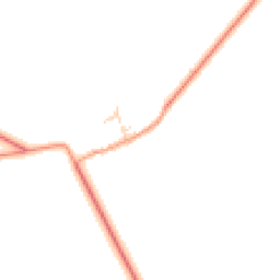 Daytime road noise heatmap for MK18 5JE