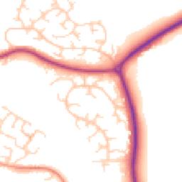 Daytime road noise heatmap for MK18 7BJ
