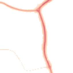 Night-time road noise heatmap for MK18 7DH