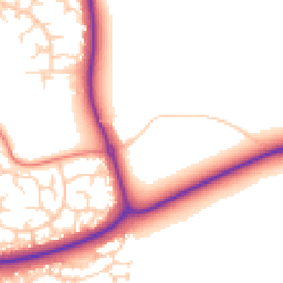 Daytime road noise heatmap for MK18 7DR