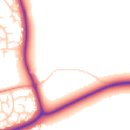 Daytime road noise heatmap for MK18 7DS