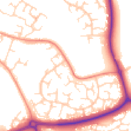 Daytime road noise heatmap for MK18 7EA