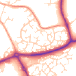 Daytime road noise heatmap for MK18 7ET