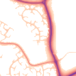 Daytime road noise heatmap for MK18 7HZ