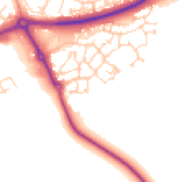 Daytime road noise heatmap for MK18 7RE