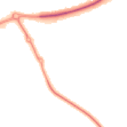 Night-time road noise heatmap for MK18 7RE