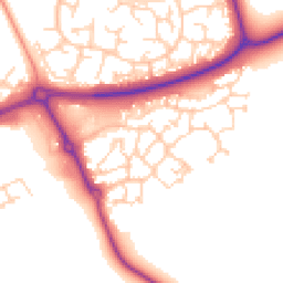 Daytime road noise heatmap for MK18 7RL