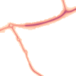 Night-time road noise heatmap for MK18 7RL