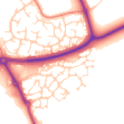 Daytime road noise heatmap for MK18 7SD