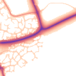 Daytime road noise heatmap for MK18 7SE