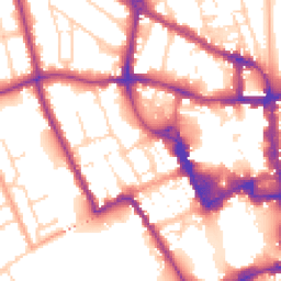 Daytime road noise heatmap for MK40 1HT