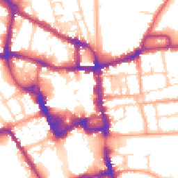 Daytime road noise heatmap for MK40 1NS