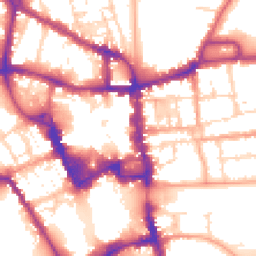 Daytime road noise heatmap for MK40 1SY