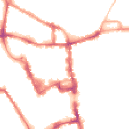 Night-time road noise heatmap for MK40 1SY