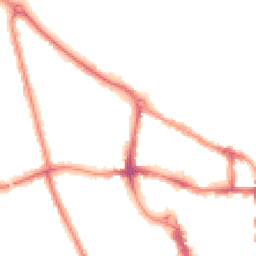 Night-time road noise heatmap for MK40 2FN