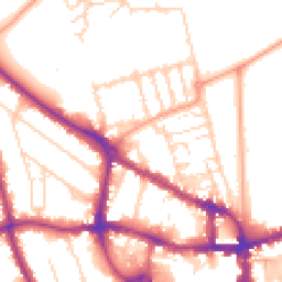 Daytime road noise heatmap for MK40 2JL