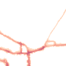 Night-time road noise heatmap for MK40 2TT