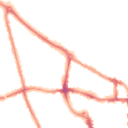 Night-time road noise heatmap for MK40 2UH