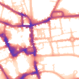 Daytime road noise heatmap for MK40 3EU