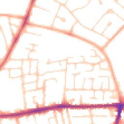 Daytime road noise heatmap for MK40 3FB