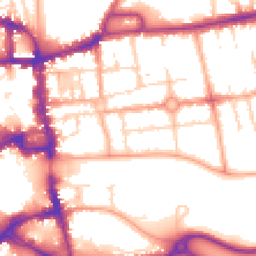 Daytime road noise heatmap for MK40 3PH