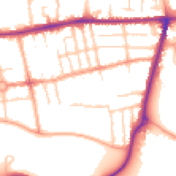 Daytime road noise heatmap for MK40 3TG