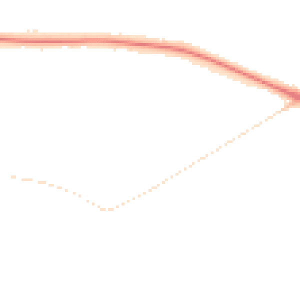 Night-time road noise heatmap for MK40 4AY