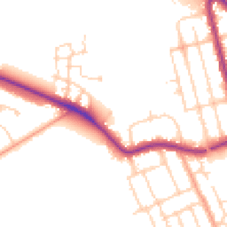 Daytime road noise heatmap for MK40 4BU
