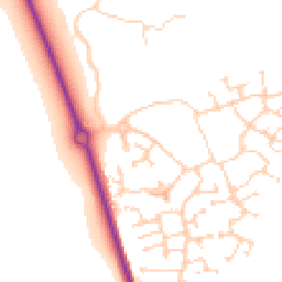 Daytime road noise heatmap for MK40 4FA