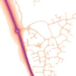 Daytime road noise heatmap for MK40 4FD
