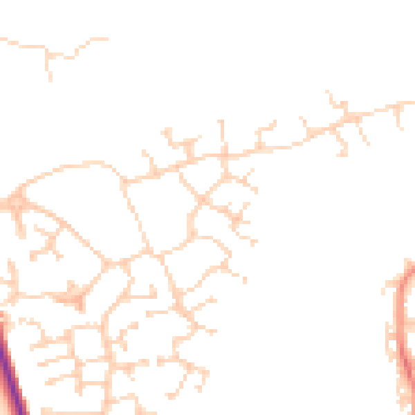 Daytime road noise heatmap for MK40 4GP