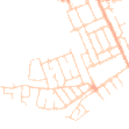 Daytime road noise heatmap for MK40 4HG
