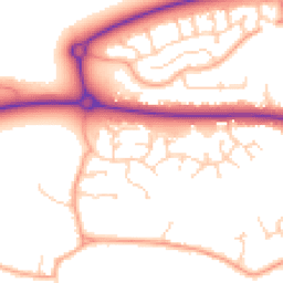 Daytime road noise heatmap for MK40 4QU