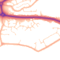 Daytime road noise heatmap for MK40 4RN