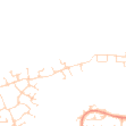 Daytime road noise heatmap for MK40 4RZ