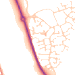 Daytime road noise heatmap for MK40 4SE