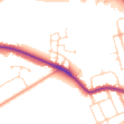 Daytime road noise heatmap for MK40 4TF