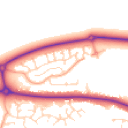 Daytime road noise heatmap for MK40 4UQ