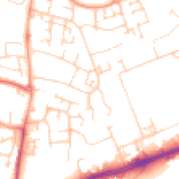 Daytime road noise heatmap for MK41 0BN