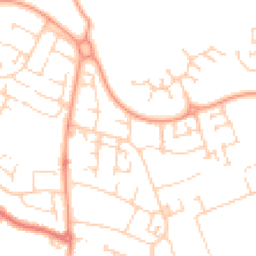 Daytime road noise heatmap for MK41 0BZ