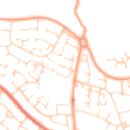 Daytime road noise heatmap for MK41 0DF