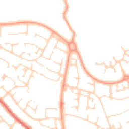 Daytime road noise heatmap for MK41 0DJ