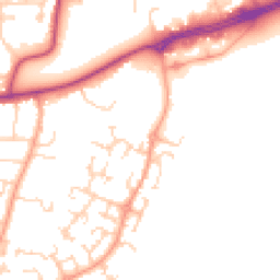 Daytime road noise heatmap for MK41 0RN
