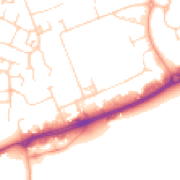 Daytime road noise heatmap for MK41 0TY