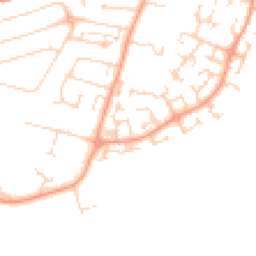 Daytime road noise heatmap for MK41 0UL