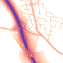 Daytime road noise heatmap for MK41 6GN
